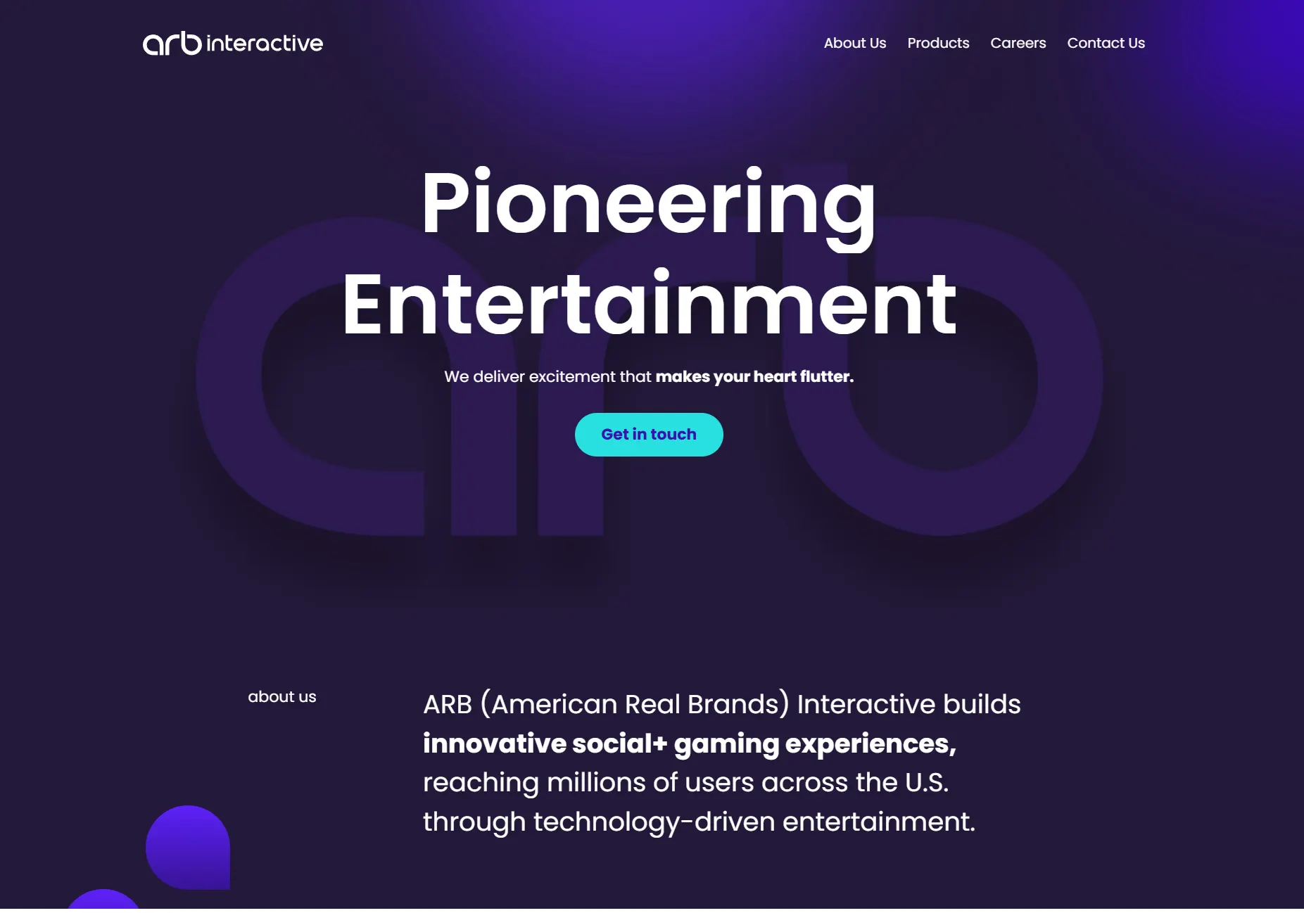 ARB Interactive website design