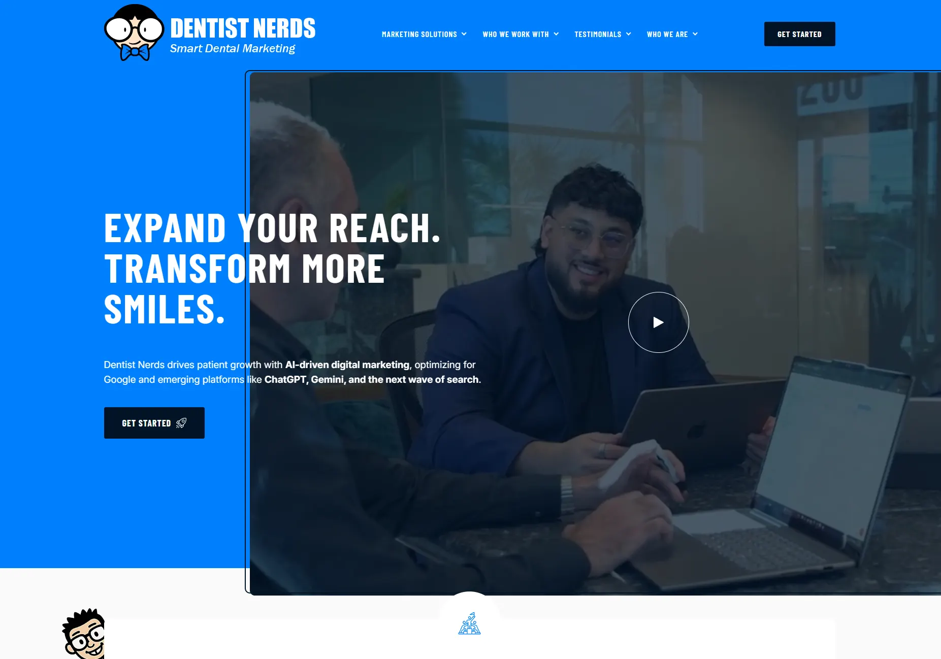Dentist Nerds website design