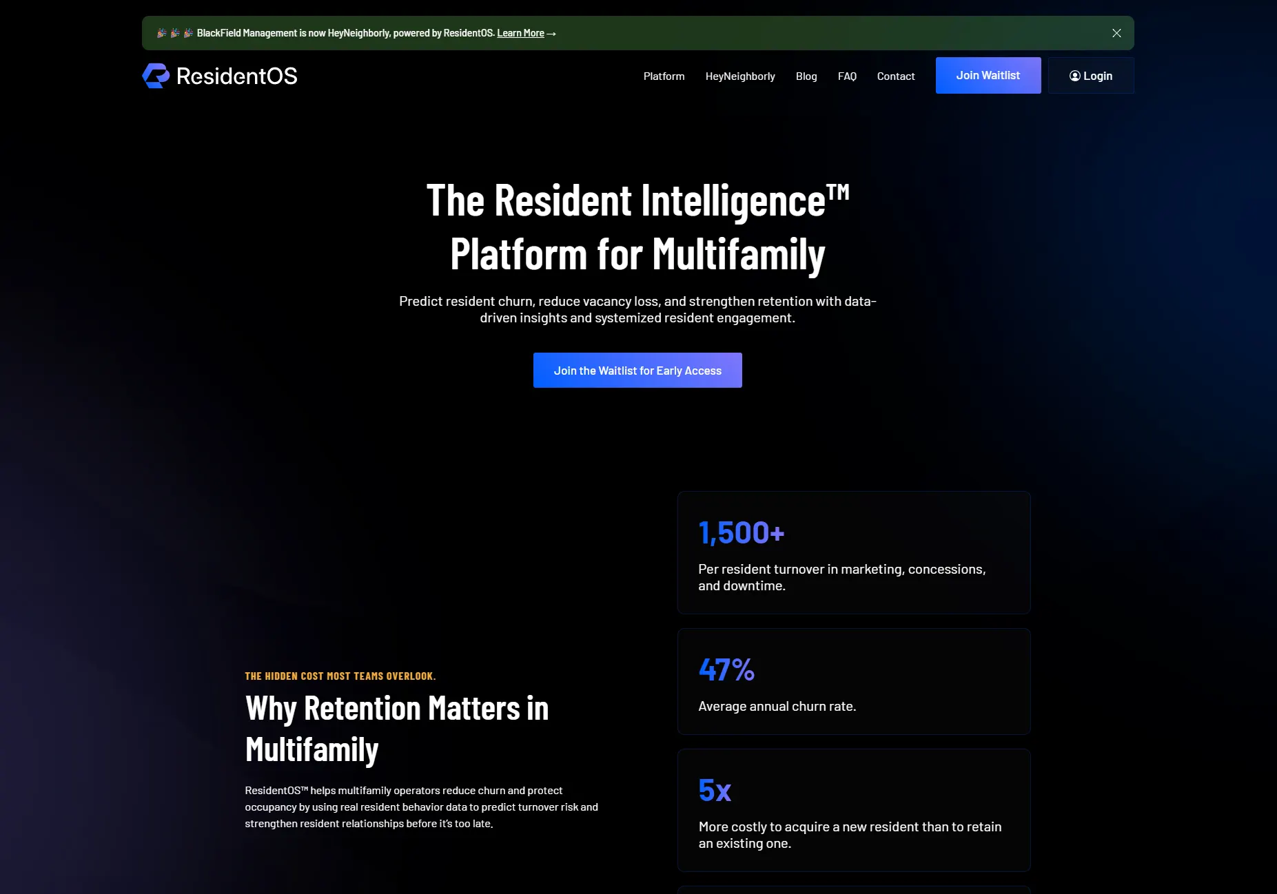 ResidentOS website design