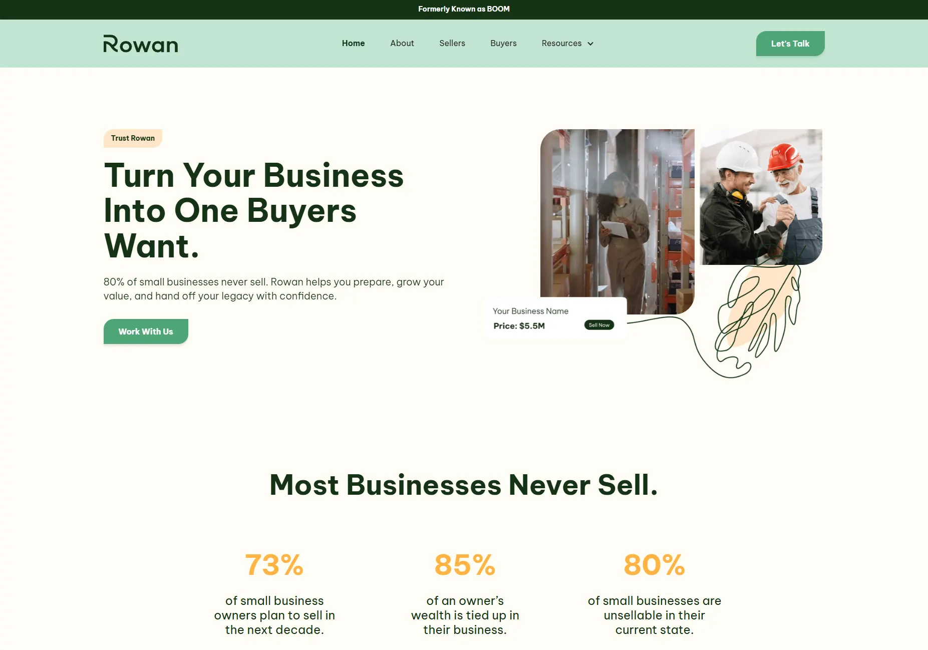 Rowan website design