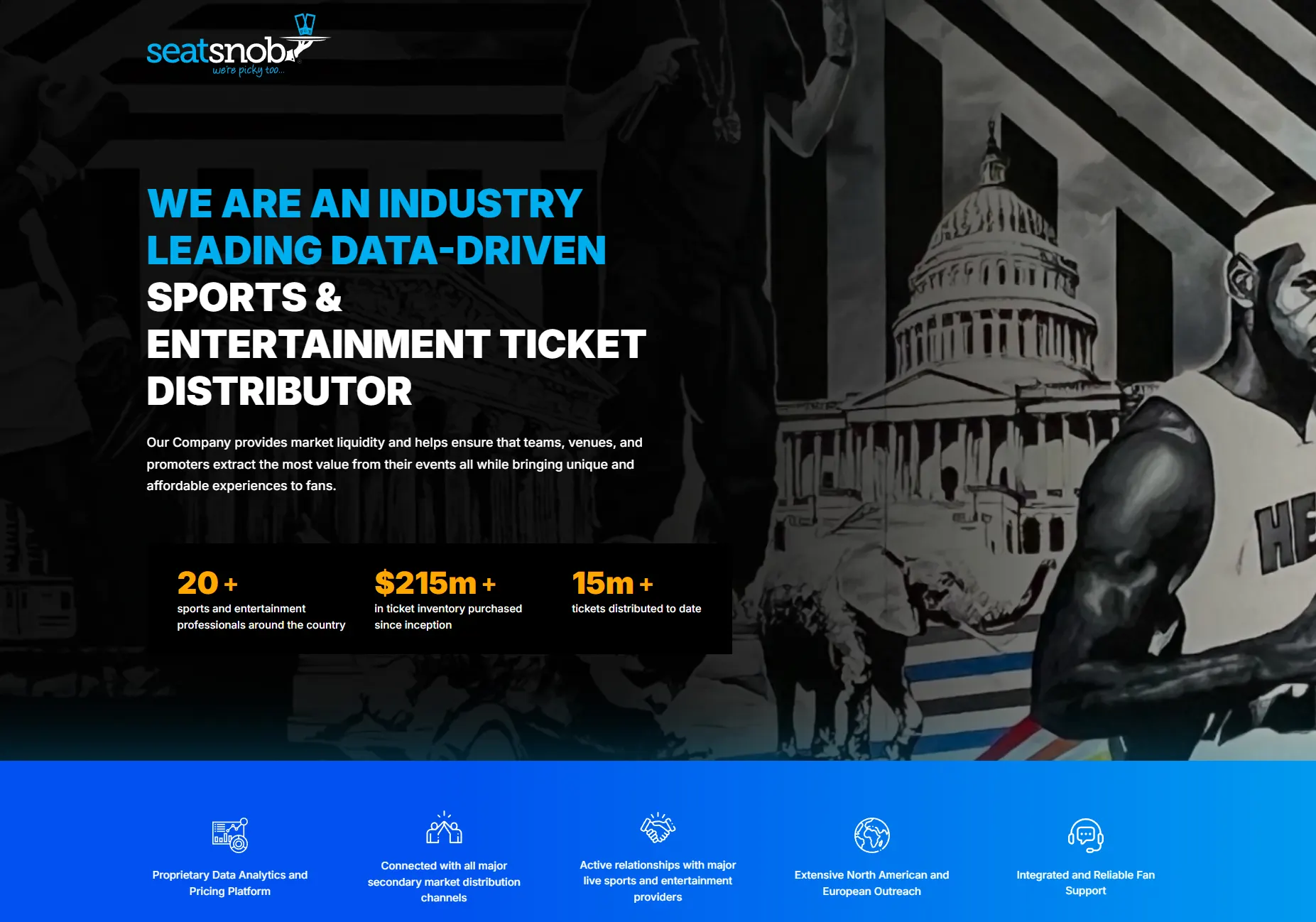 Seatsnob website design